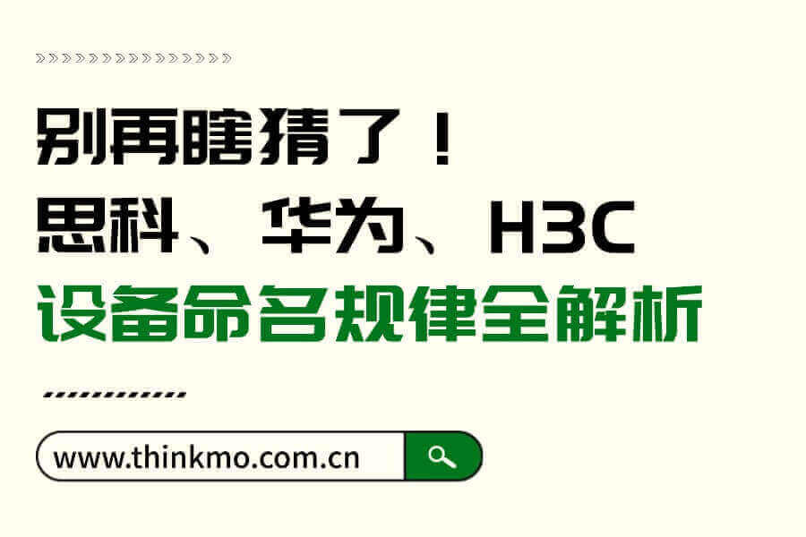 别再瞎猜了！思科、华为、H3C设备命名规律全解析