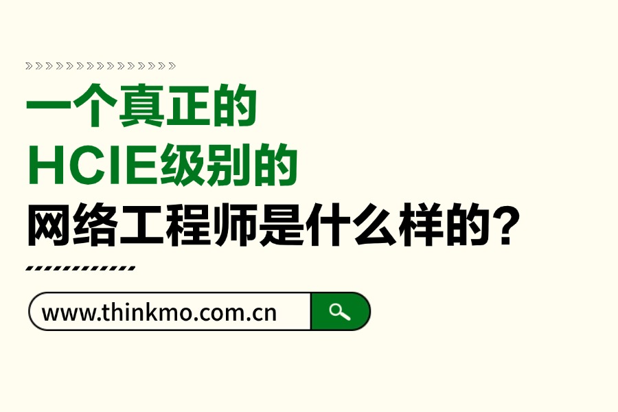 一个真正的HCIE级别的网络工程师是什么样的？
